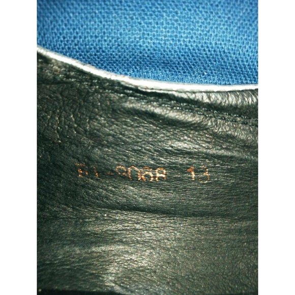 Aurelio Garcia Fiesso Square Toe Silver FI-8068 Leather Dress Loafers Men's 13 - Picture 11 of 12